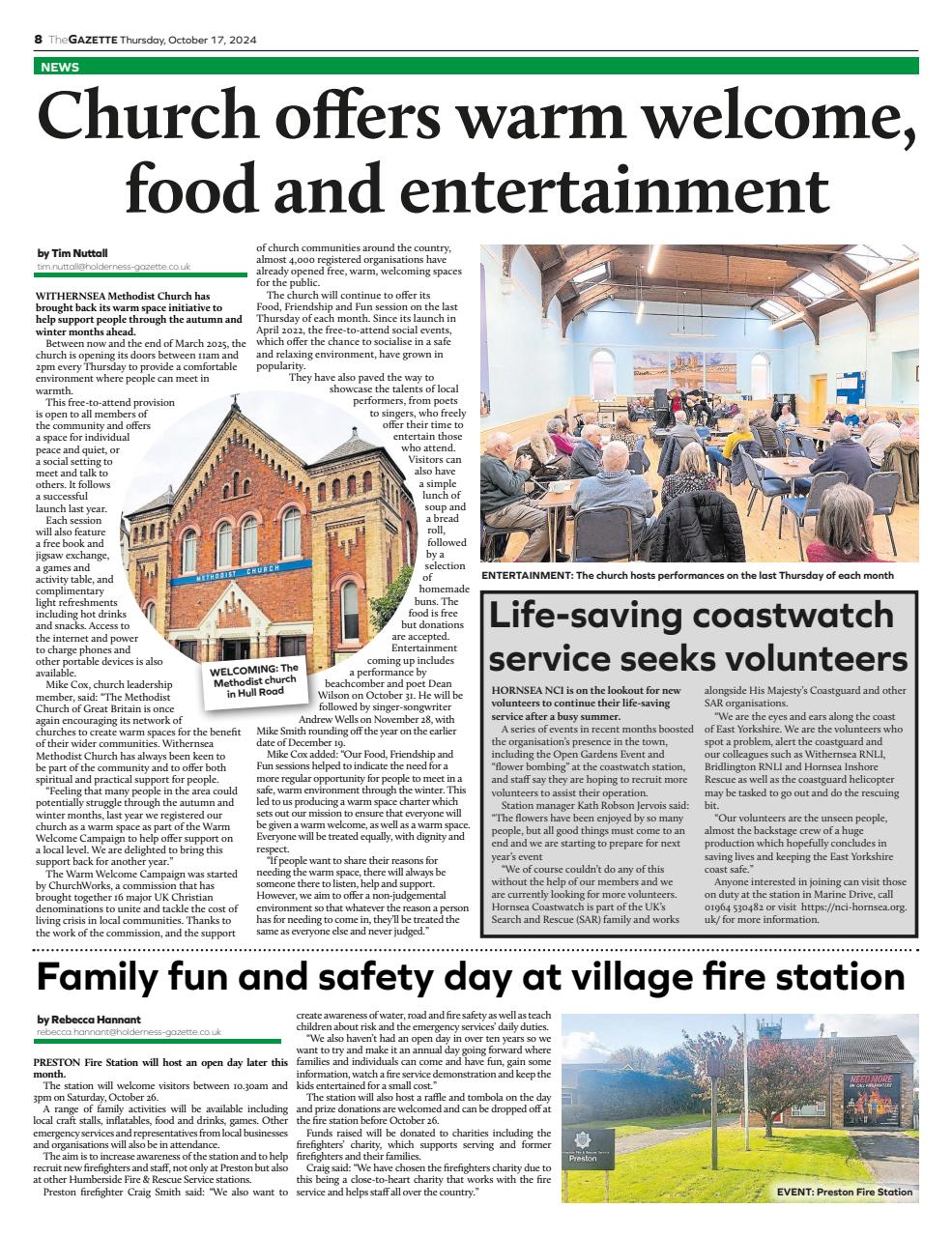 The Holderness & Hornsea Gazette Preview Pages