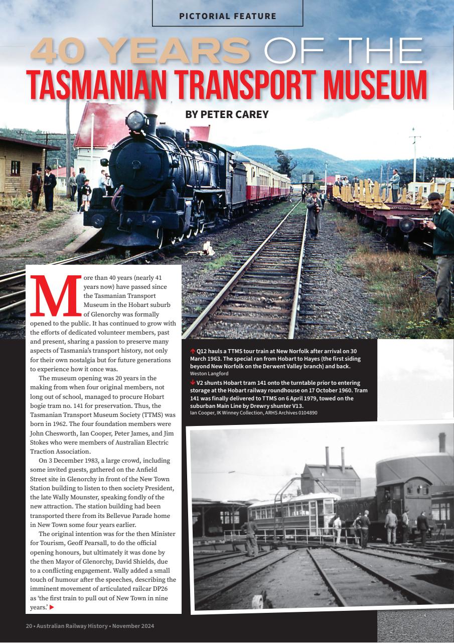Australian Railway History Preview Pages