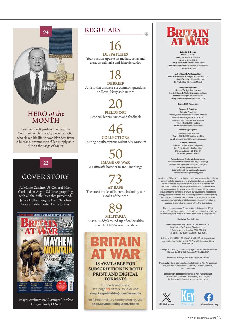 Britain at War Magazine Preview Pages