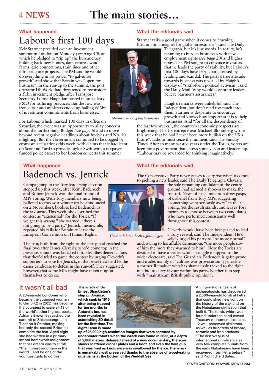 The Week Preview Pages