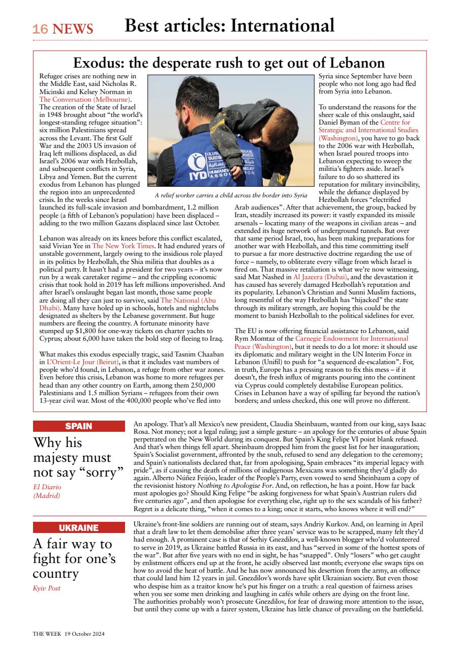 The Week Preview Pages