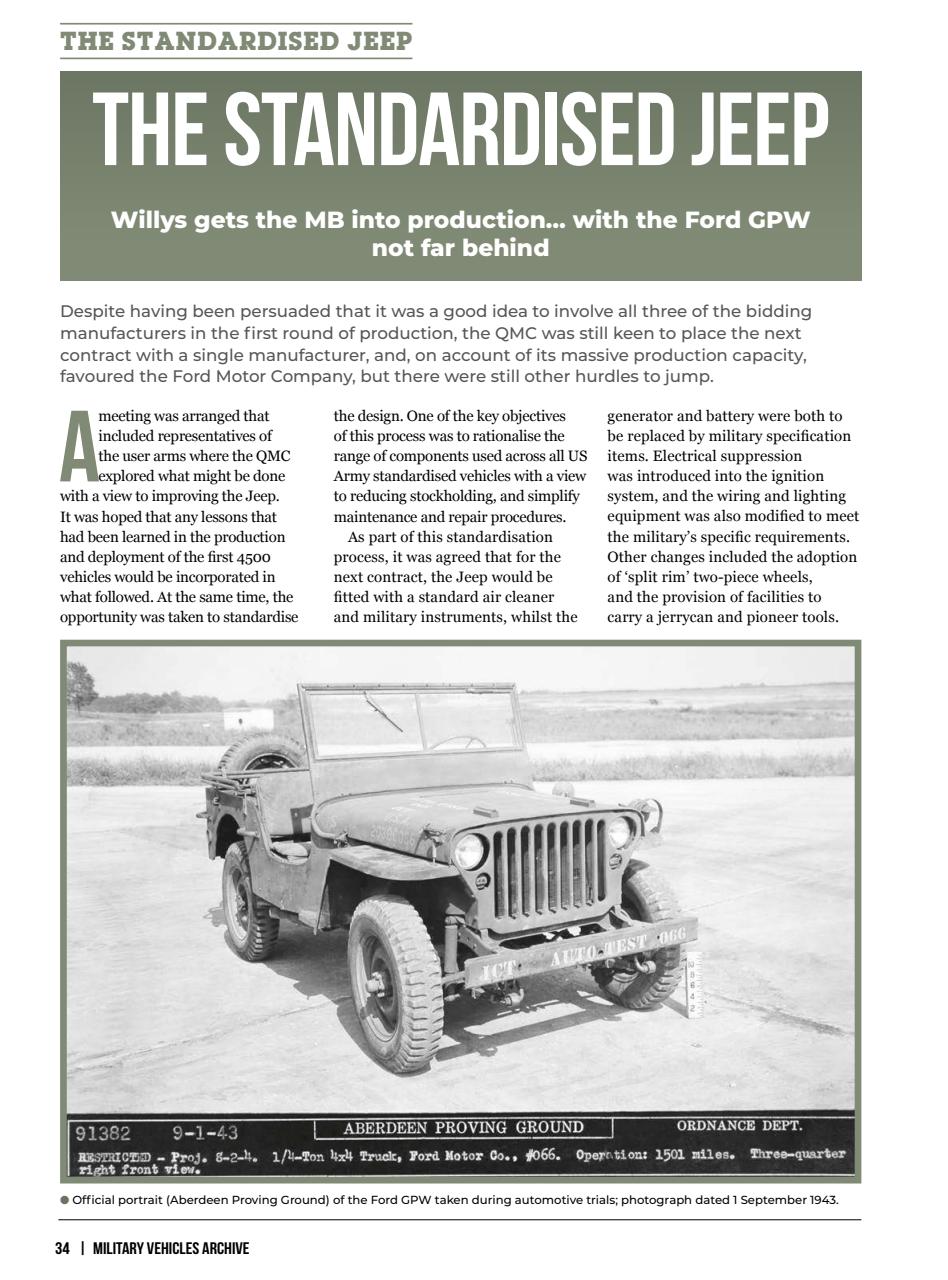 Military Vehicles Archive Preview Pages