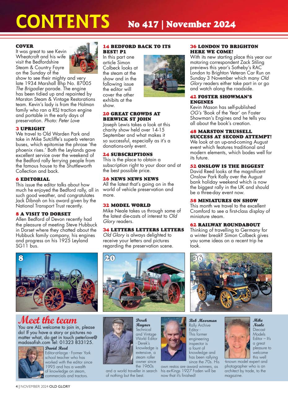 Old Glory Magazine Preview Pages