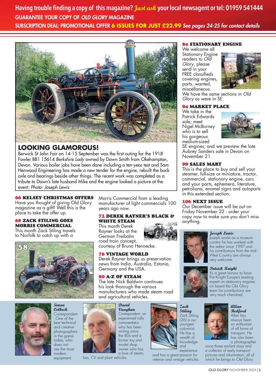 Old Glory Magazine Preview Pages