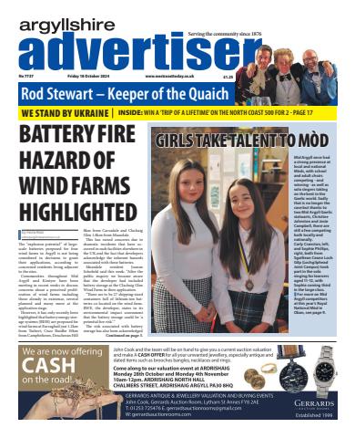 Argyllshire Advertiser issue 18/10/2024
