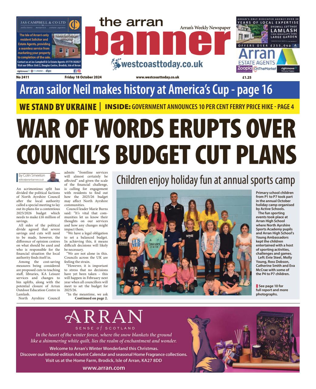 Arran Banner Preview Pages