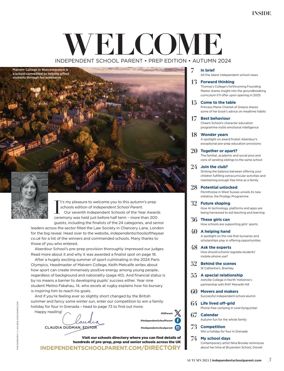 Independent School Parent Preview Pages