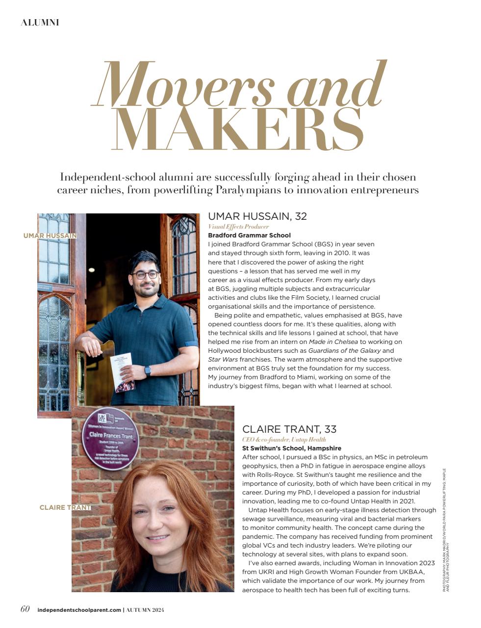 Independent School Parent Preview Pages