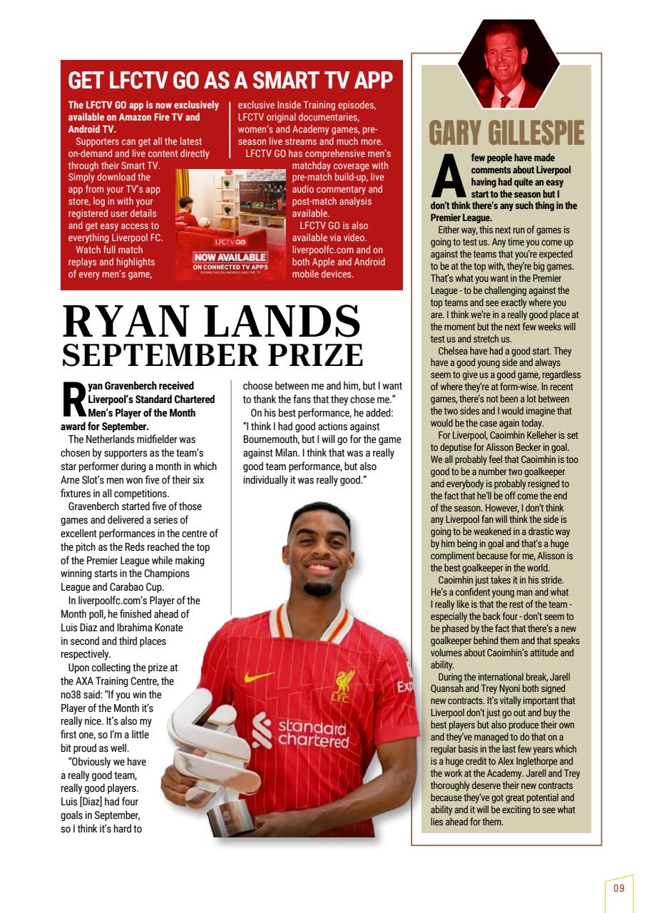 Liverpool FC Programmes Preview Pages