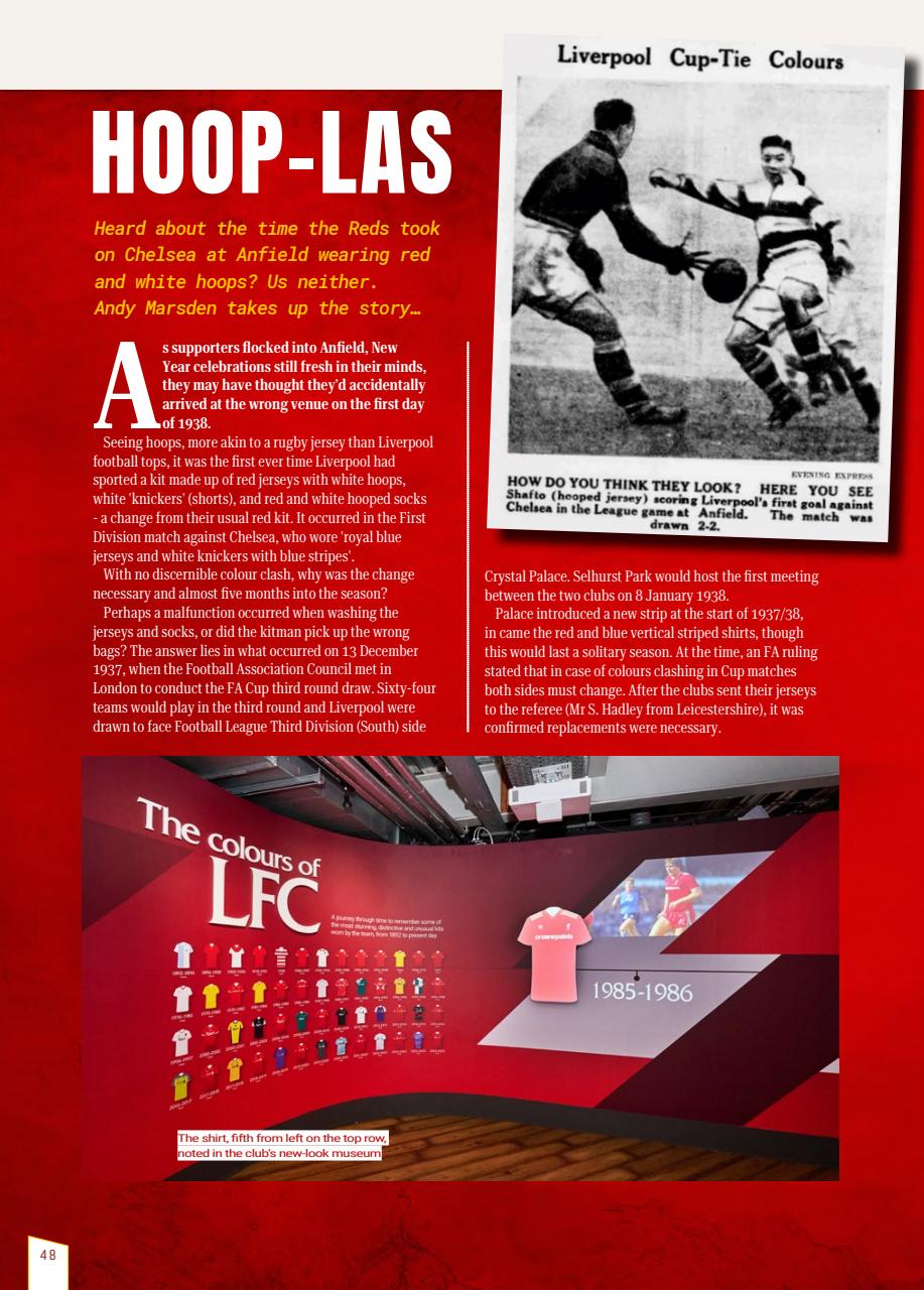 Liverpool FC Programmes Preview Pages
