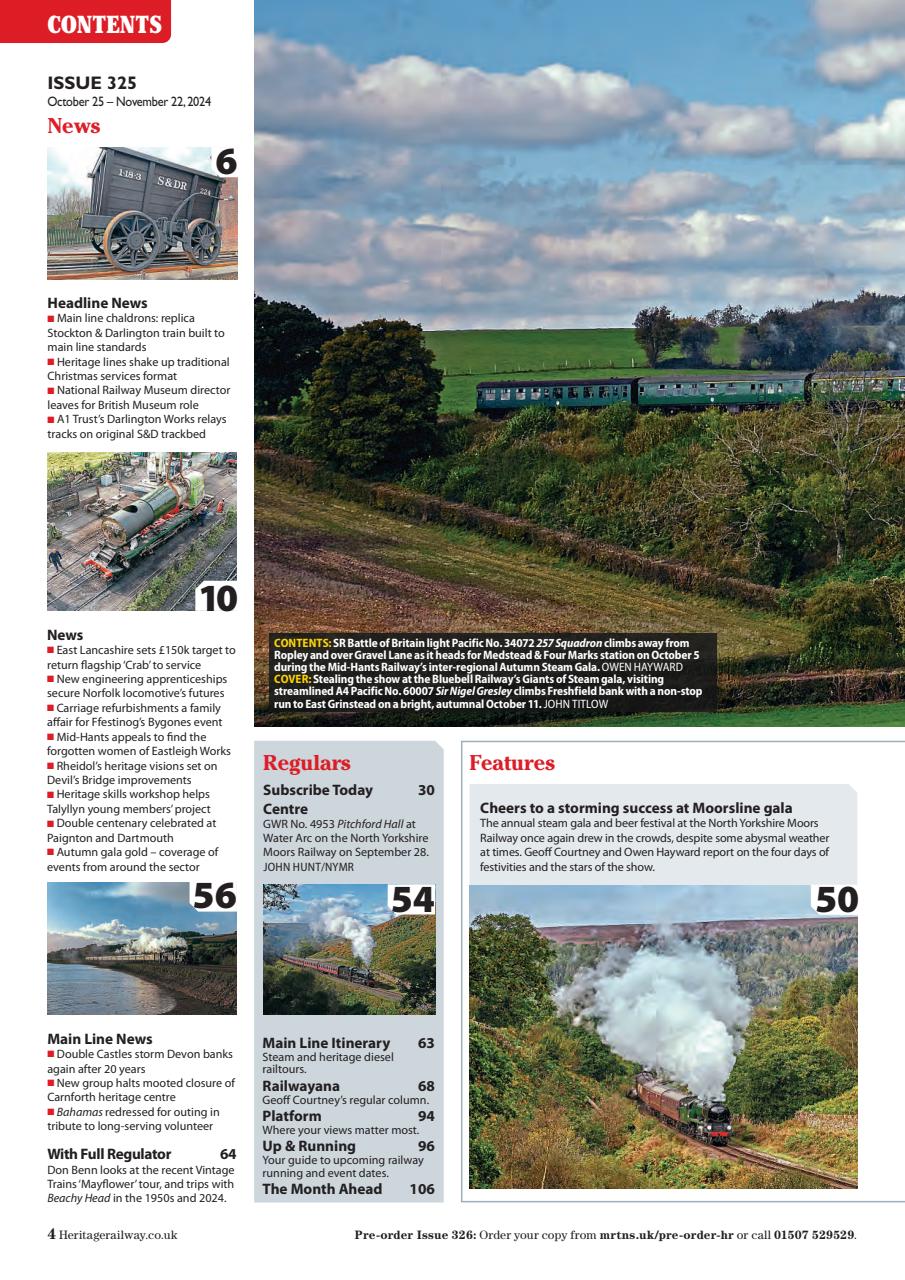 Heritage Railway Preview Pages