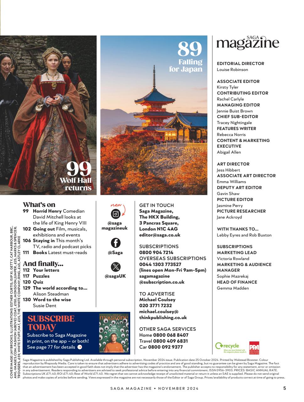 Saga Magazine Preview Pages