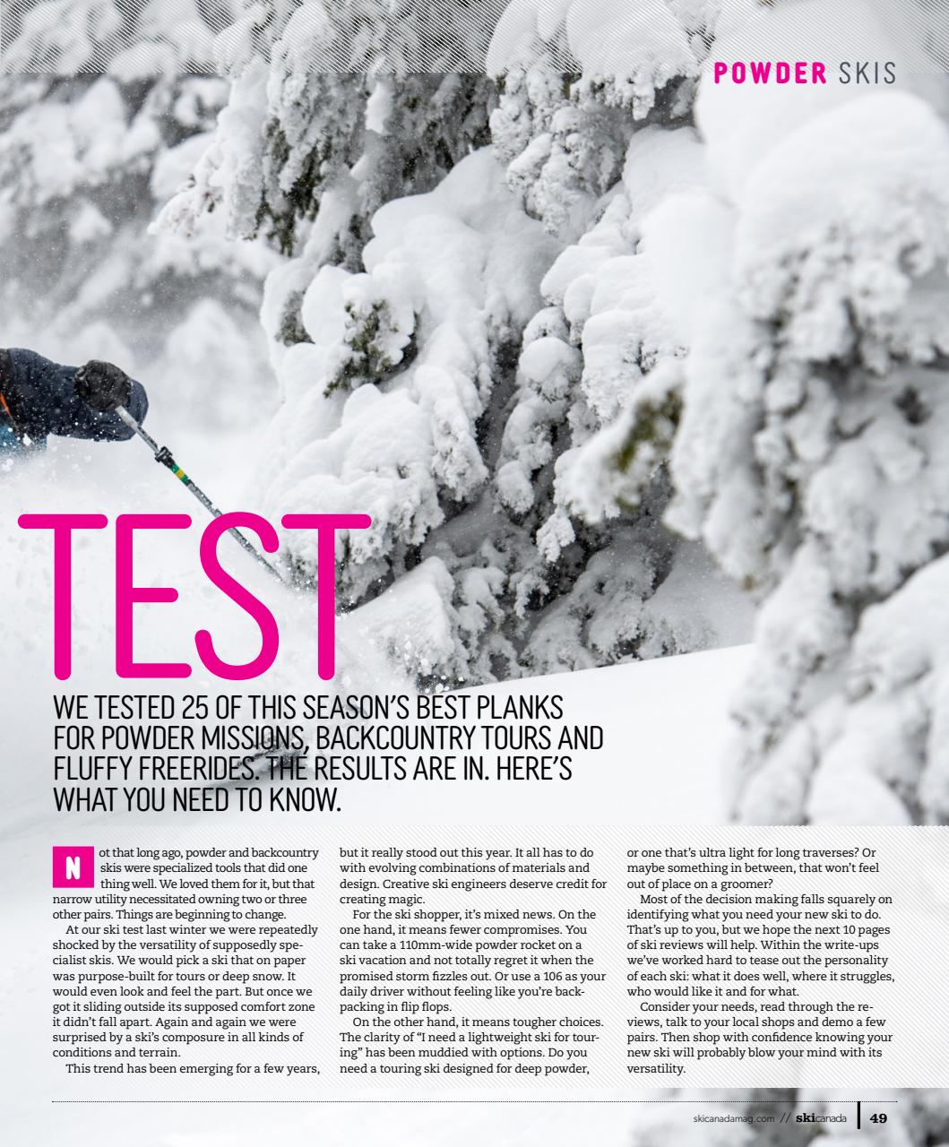 Ski Canada Preview Pages