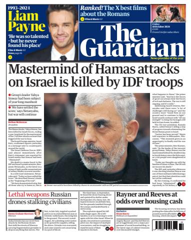 The Guardian Newspaper issue Friday, 18 October 2024