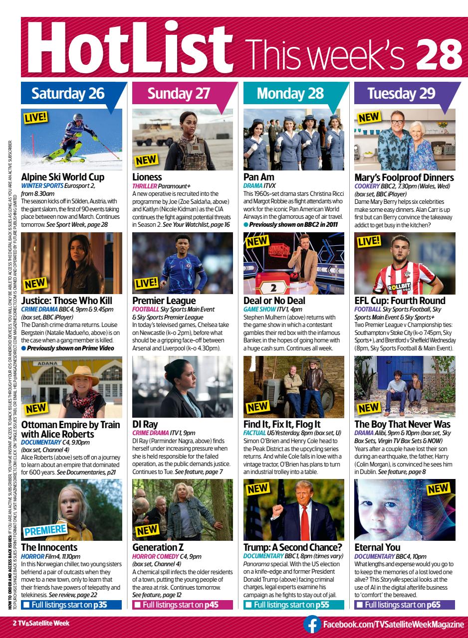 TV & Satellite Week Preview Pages
