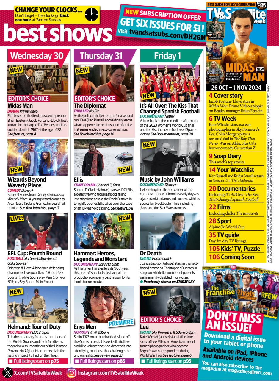 TV & Satellite Week Preview Pages