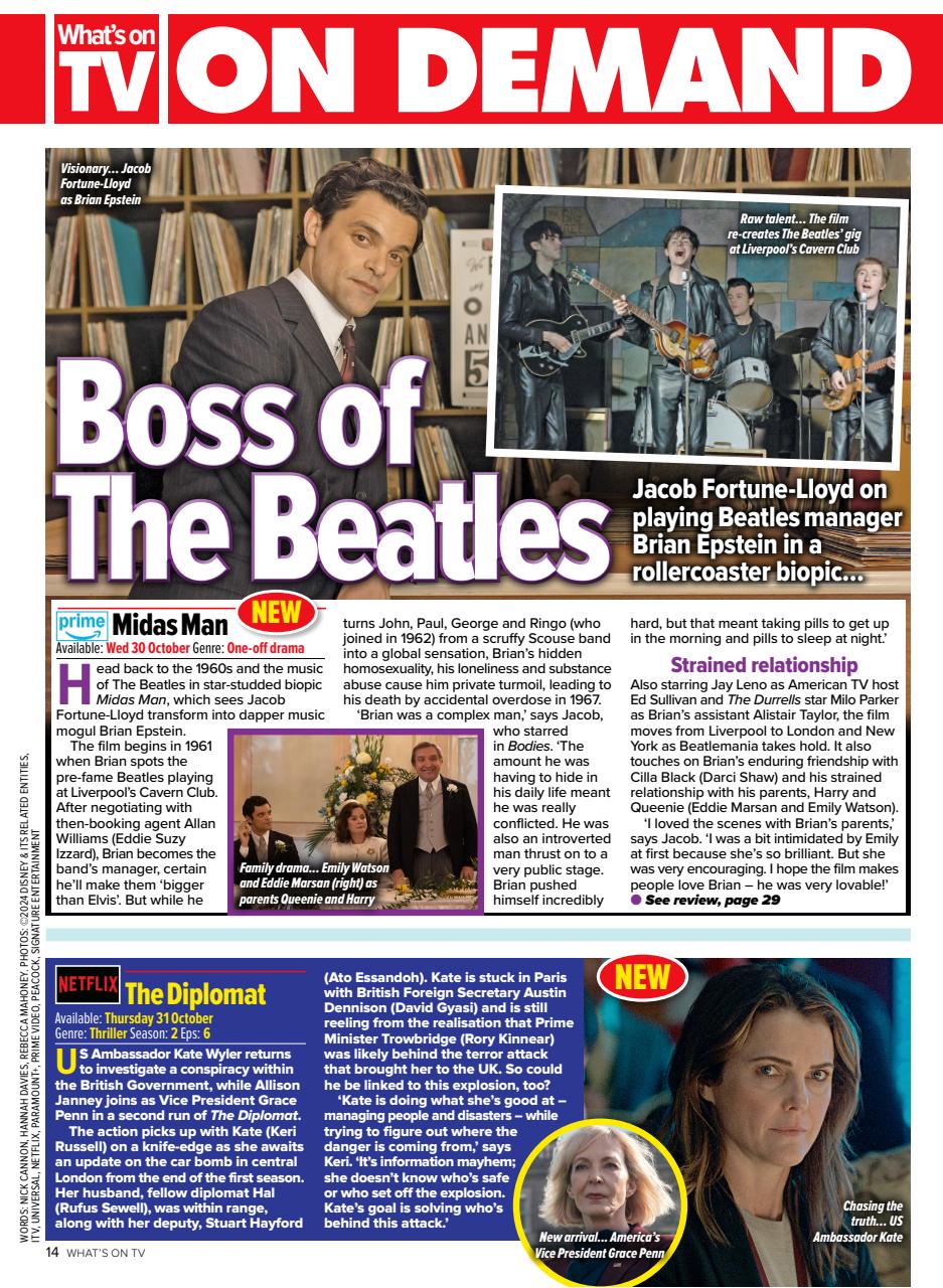 What's on TV Preview Pages