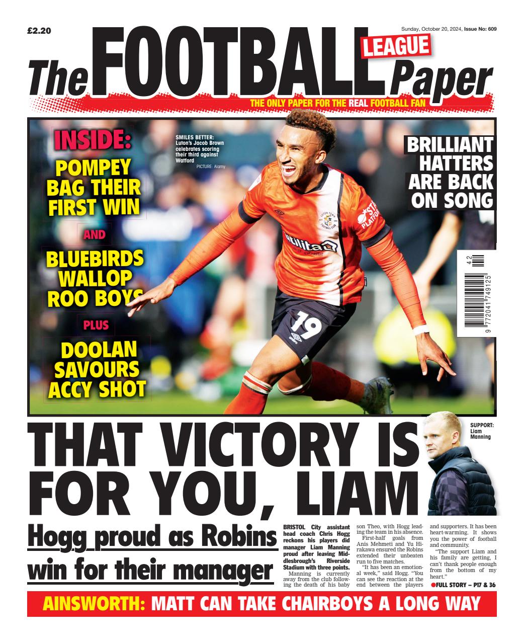The Football League Paper Preview Pages