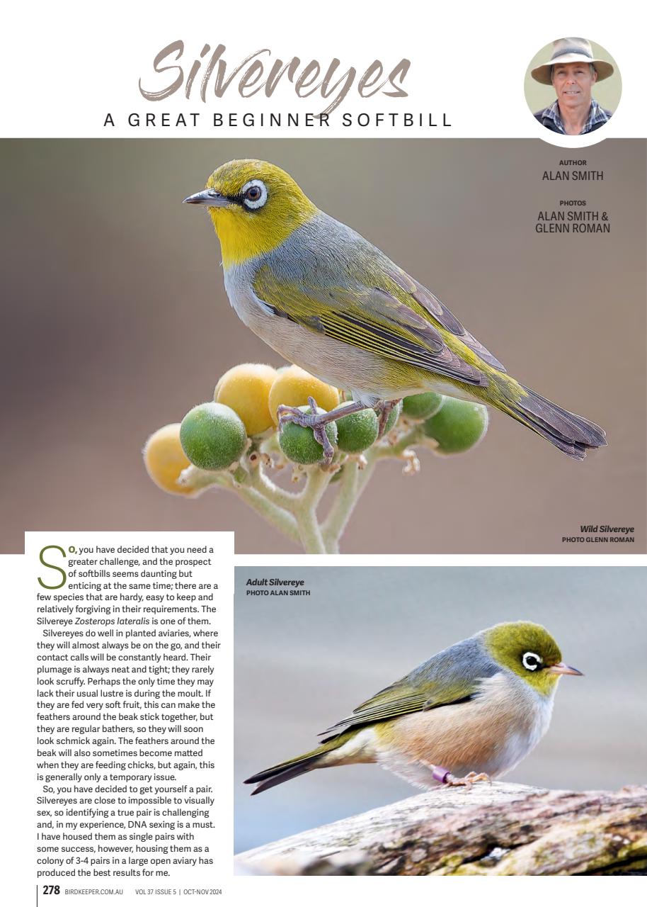 Australian Birdkeeper Magazine Preview Pages
