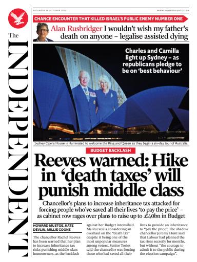 The Independent Daily Edition Newspaper issue 