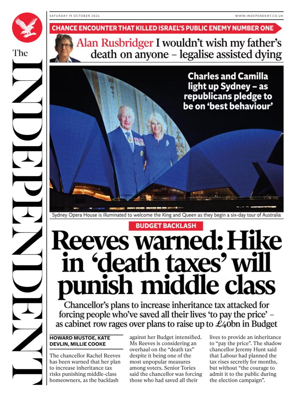The Independent Daily Edition Newspaper Preview Pages