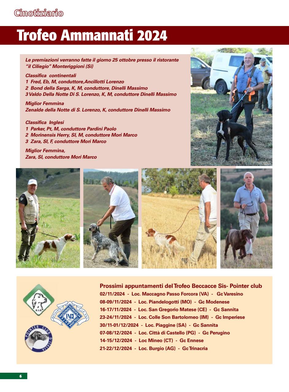 La Gazzetta Della Cinofilia Venatoria Preview Pages