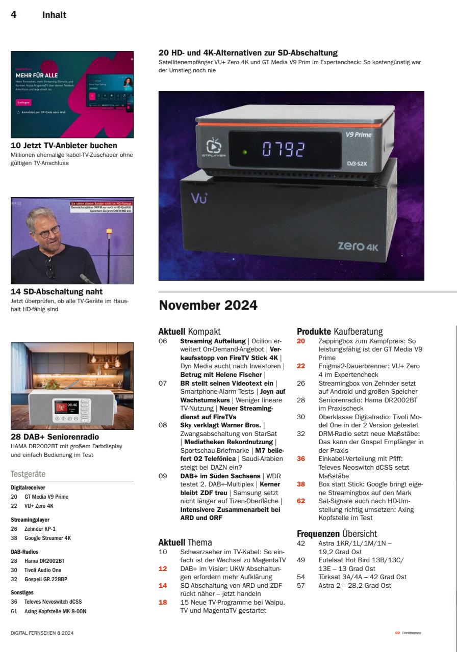 Digital Fernsehen Preview Pages