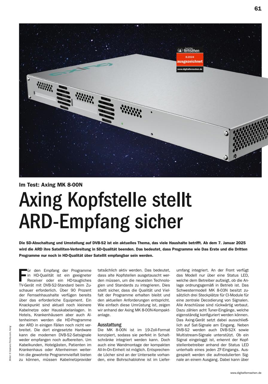 Digital Fernsehen Preview Pages