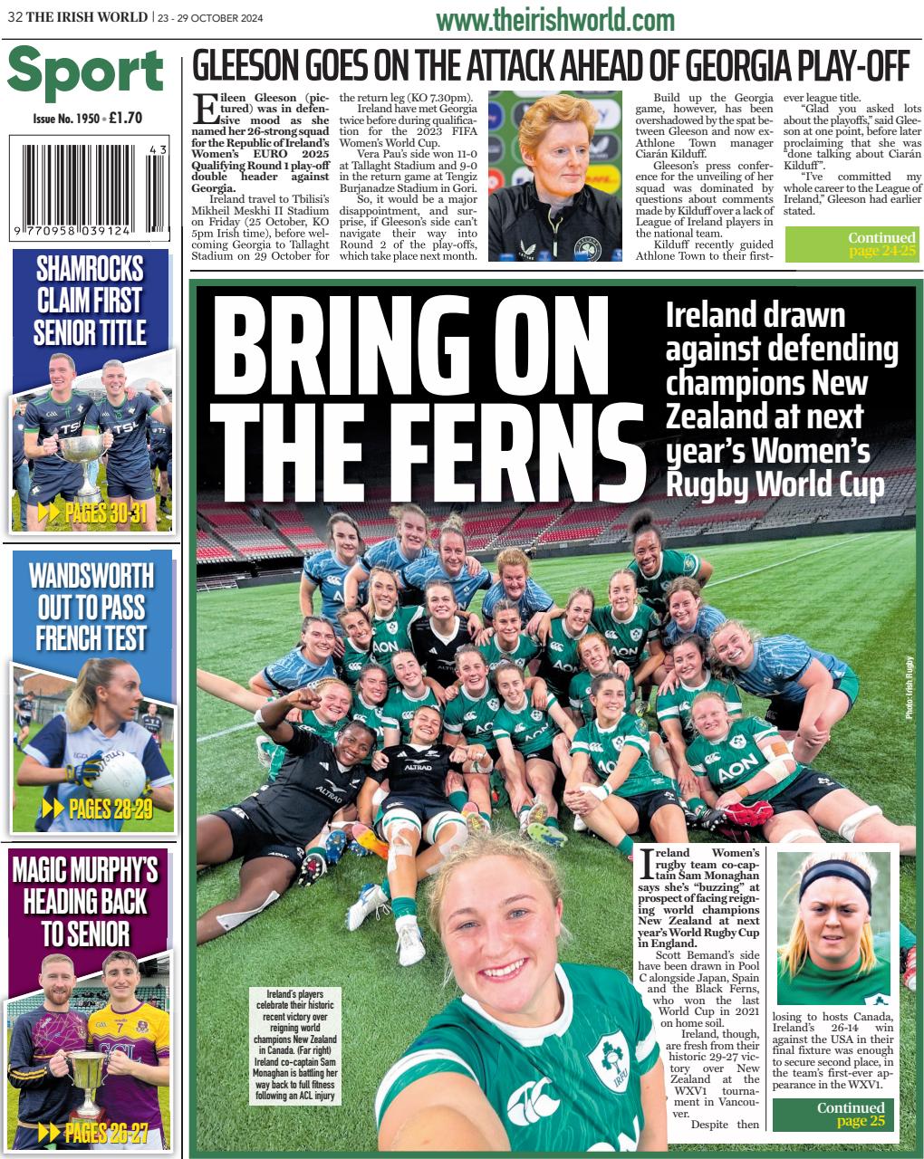 Irish World Preview Pages