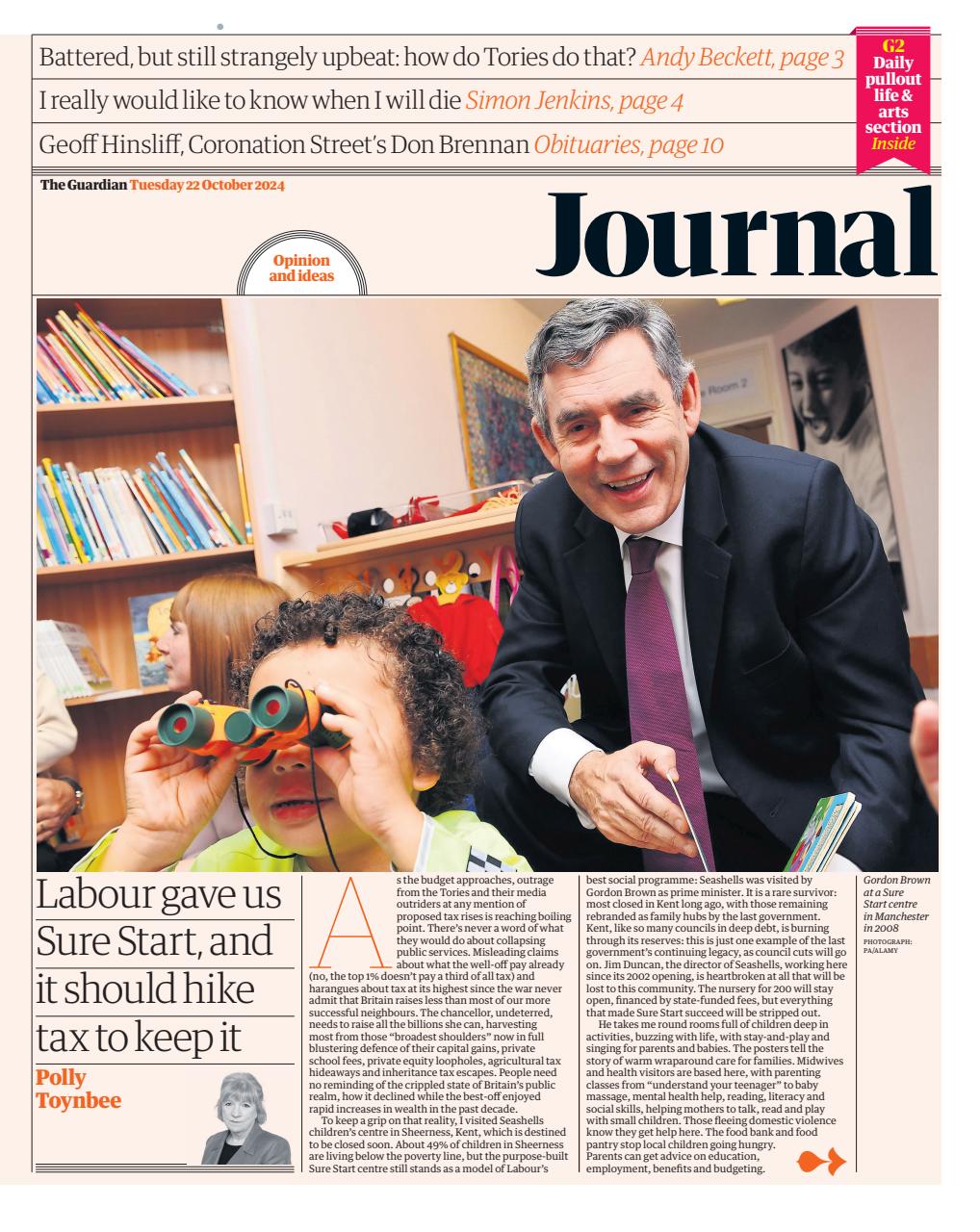 The Guardian Newspaper Preview Pages