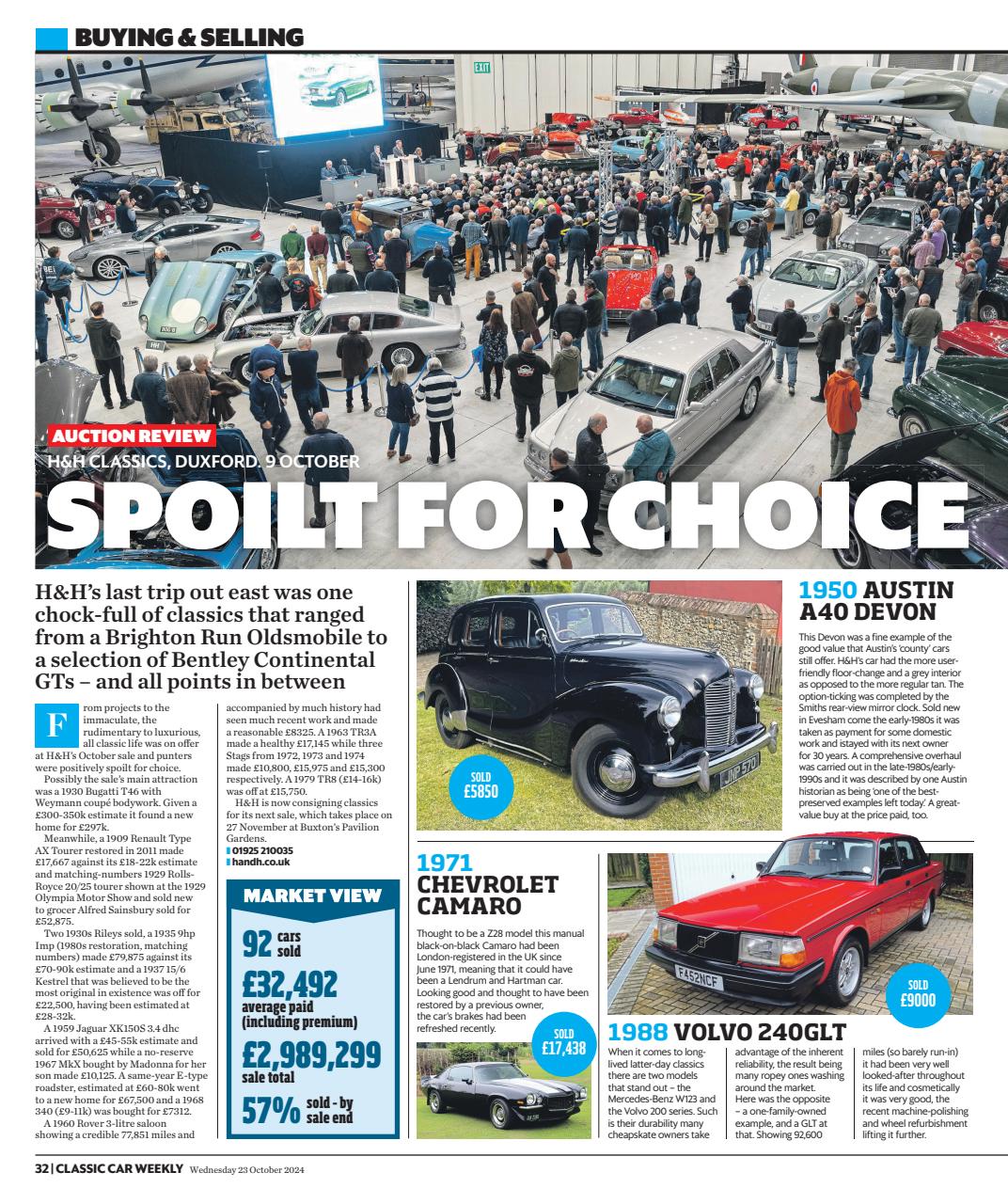 Classic Car Weekly Preview Pages