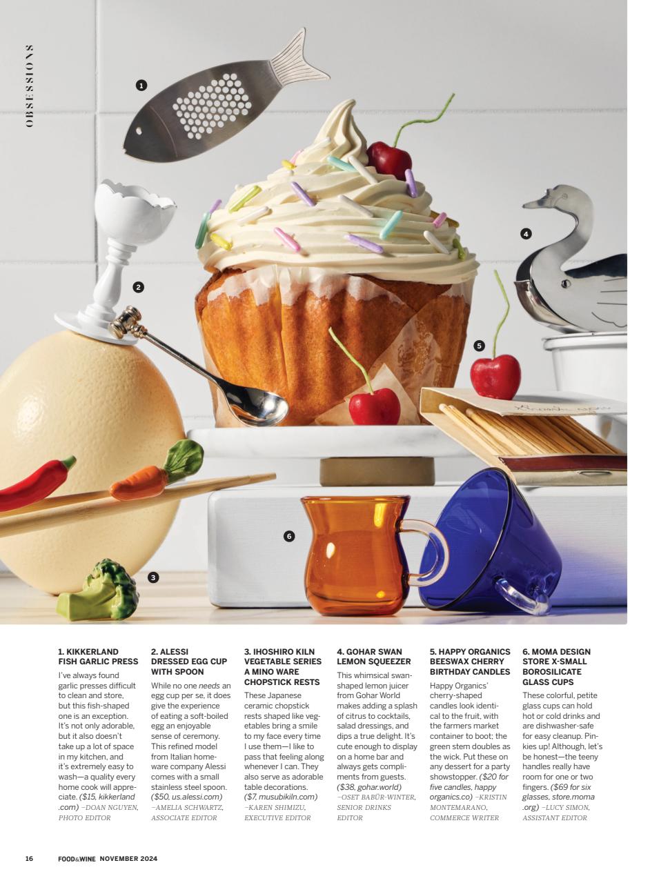 Food & Wine Preview Pages