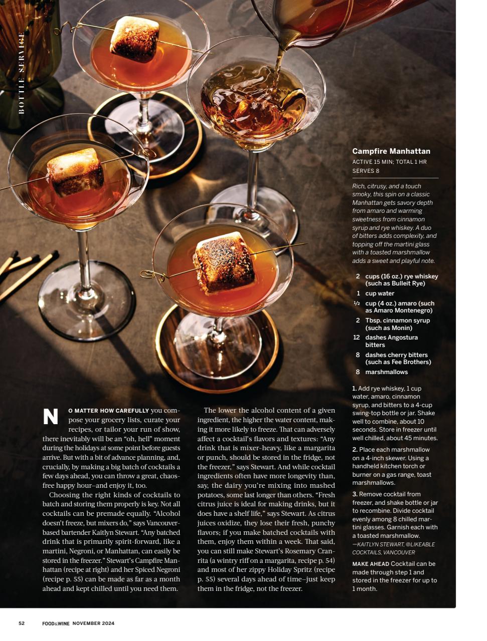 Food & Wine Preview Pages
