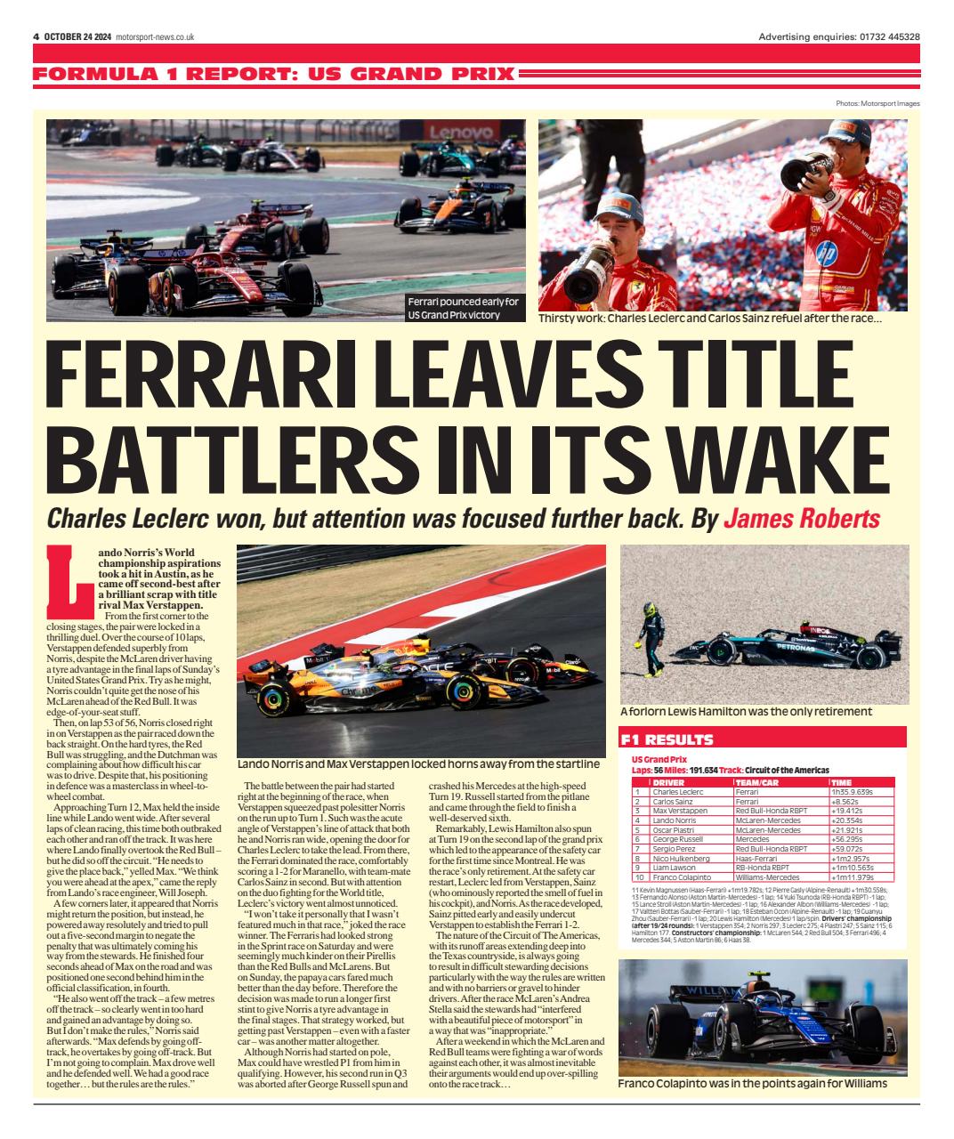 Motorsport News Preview Pages