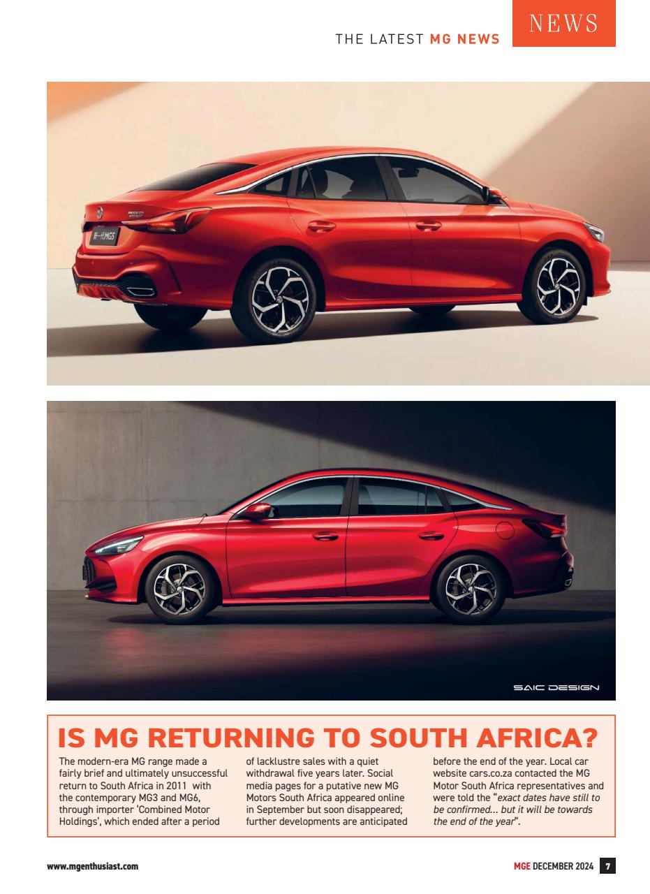 MG Enthusiast Preview Pages