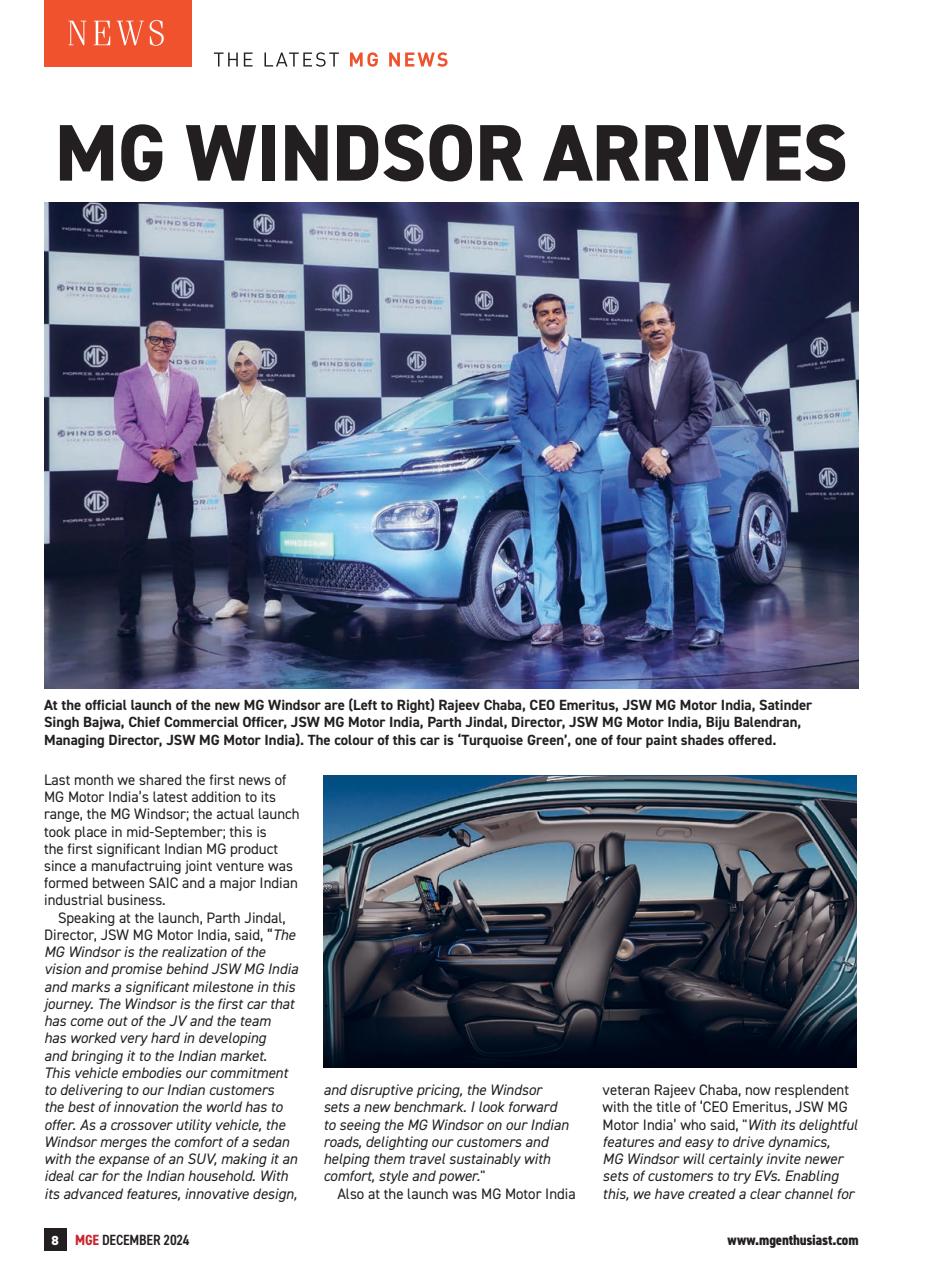 MG Enthusiast Preview Pages