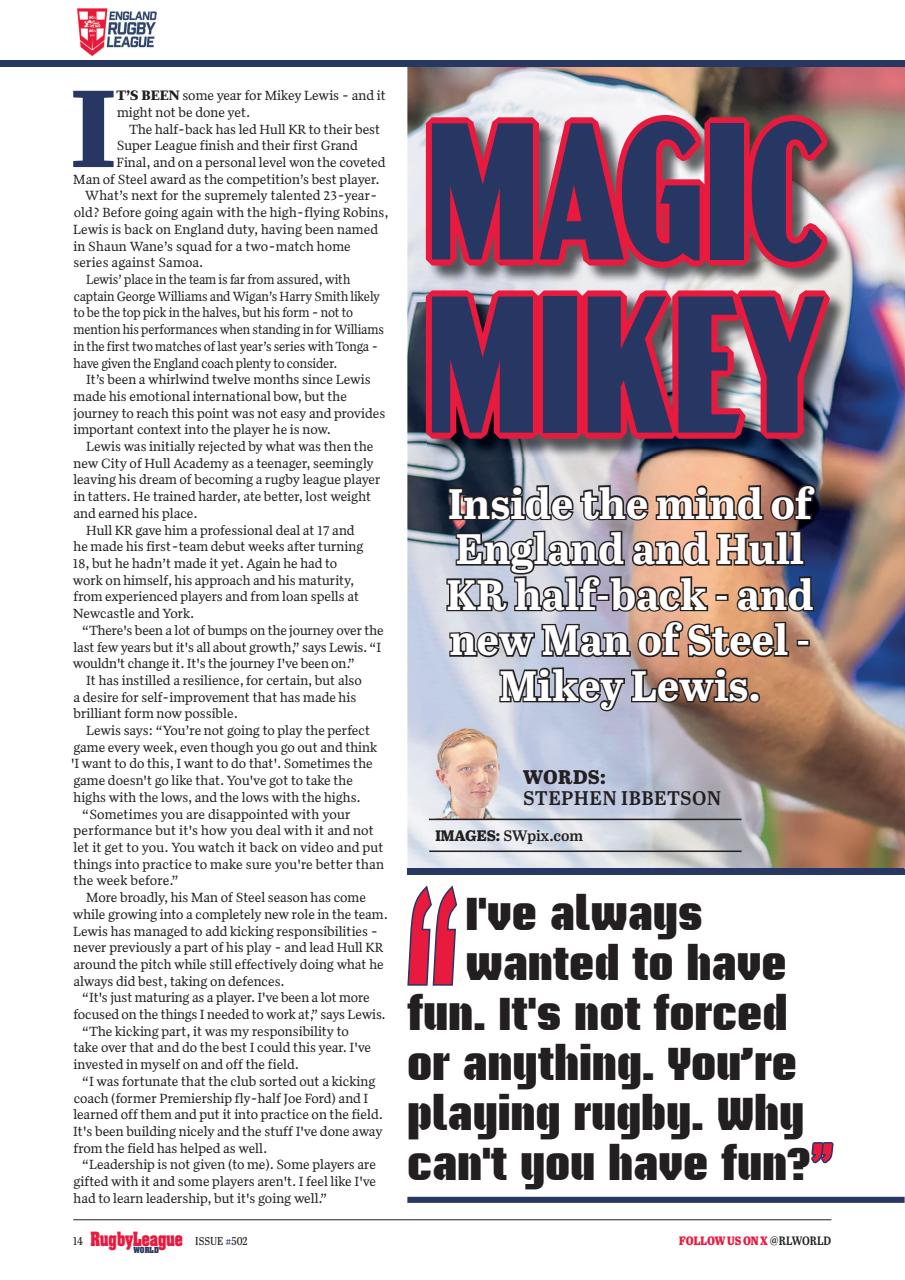 Rugby League World Preview Pages