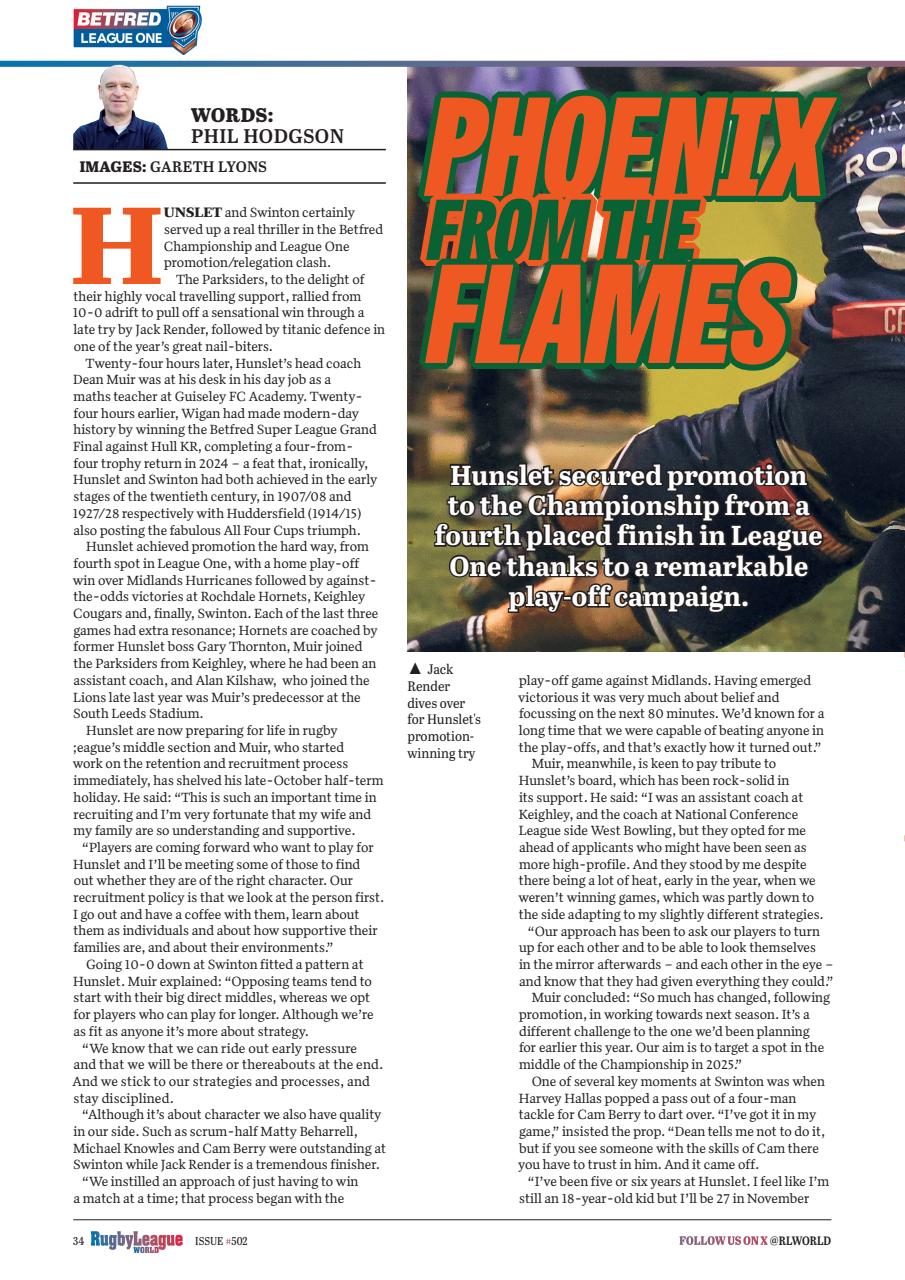 Rugby League World Preview Pages