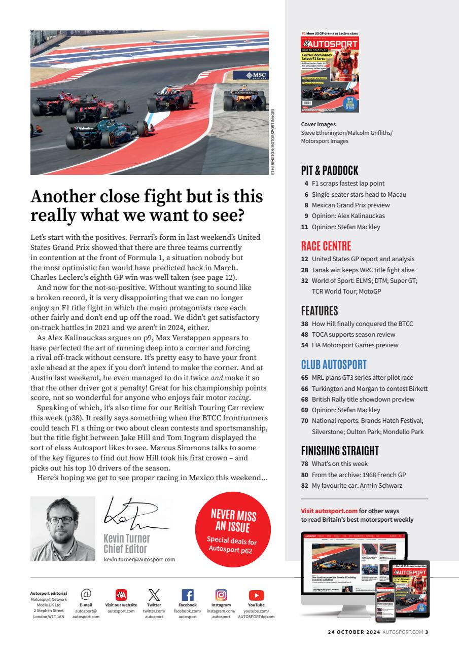 Autosport Preview Pages