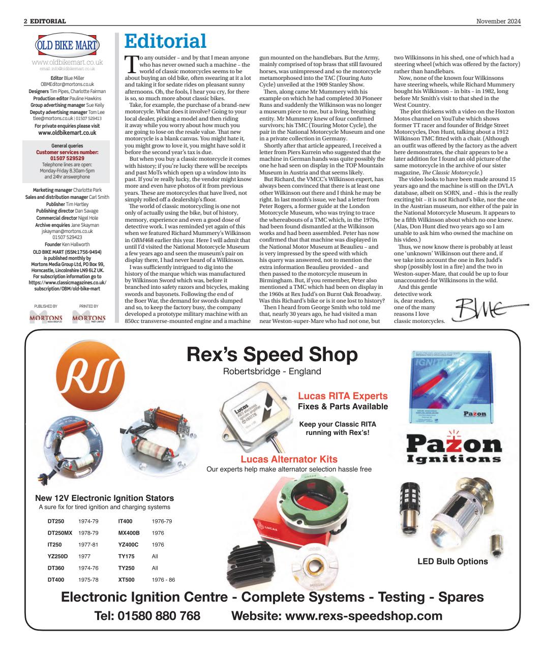 Old Bike Mart Preview Pages