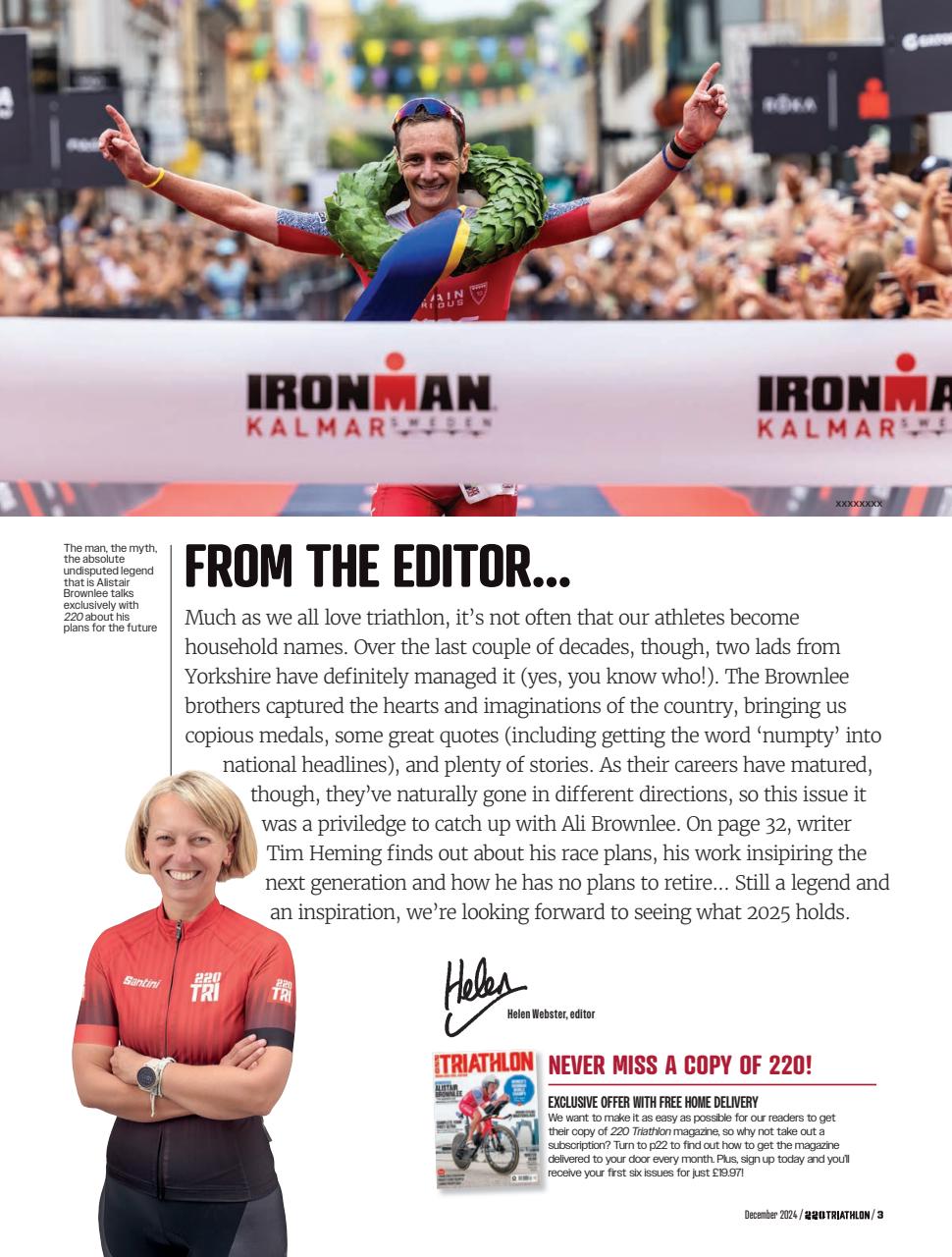 220 Triathlon Magazine Preview Pages