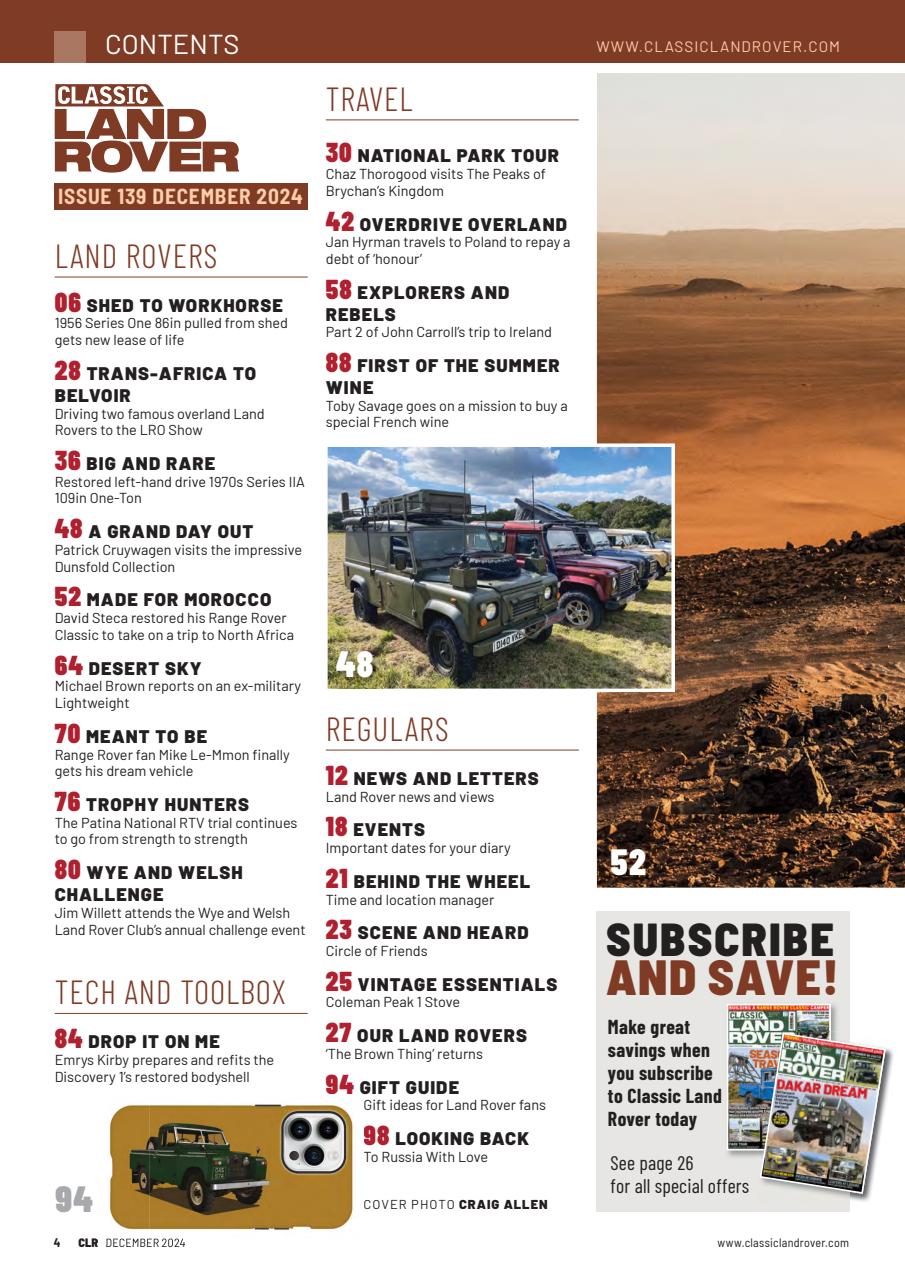 Classic Land Rover Magazine Preview Pages