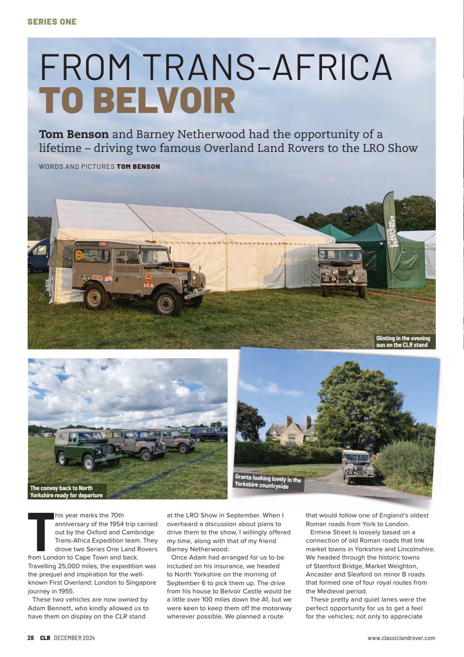Classic Land Rover Magazine Preview Pages
