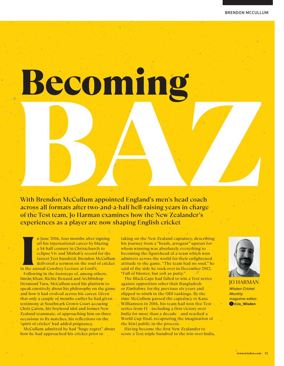 Wisden Cricket Monthly Preview Pages