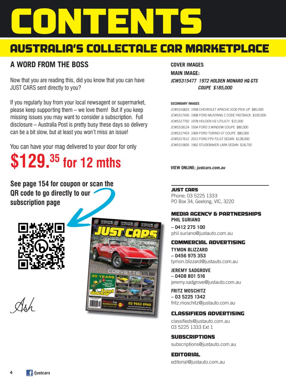 JUST CARS Preview Pages