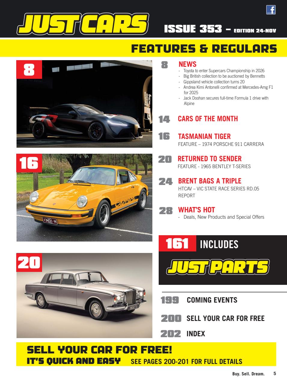 JUST CARS Preview Pages