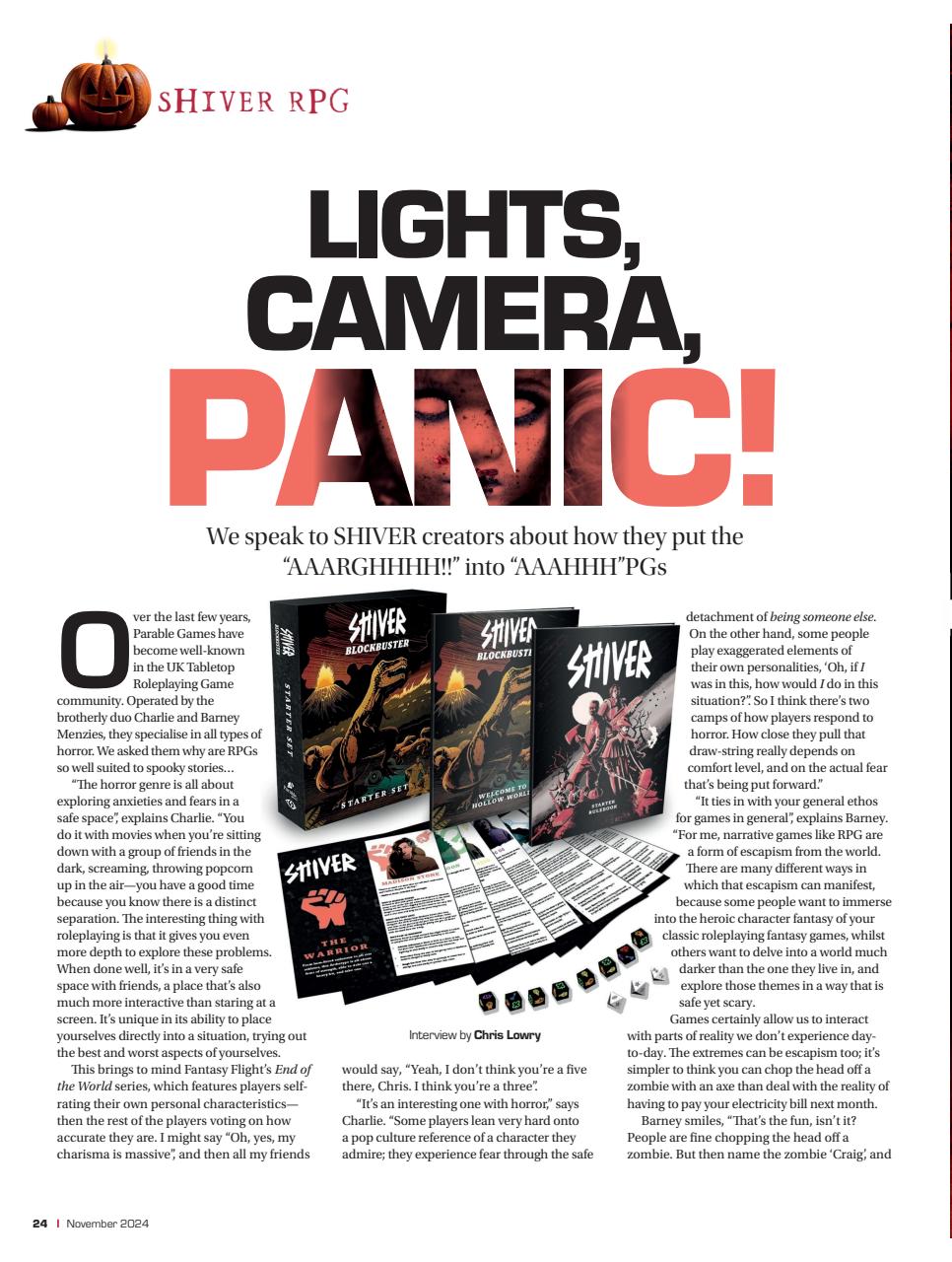 Tabletop Gaming Preview Pages