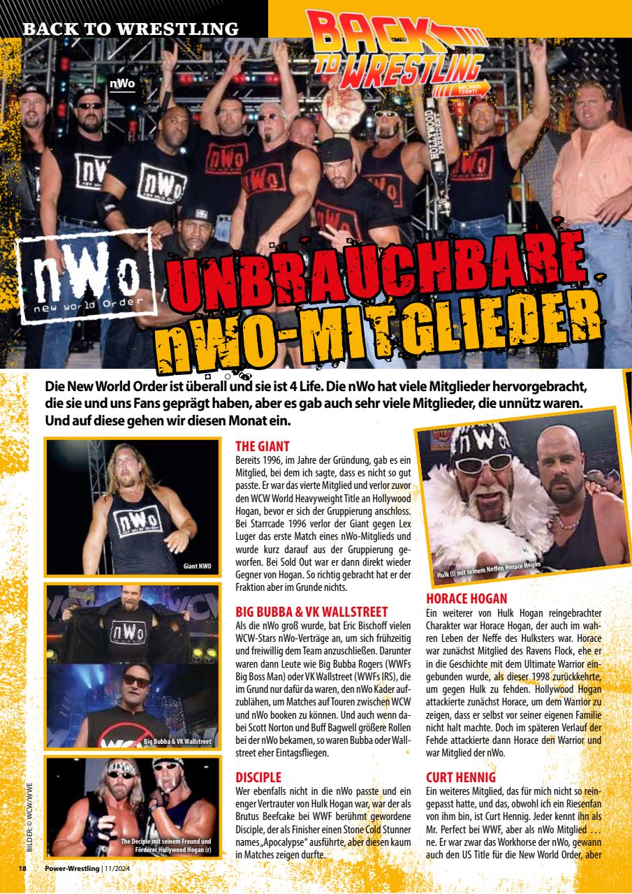 Power-Wrestling Preview Pages