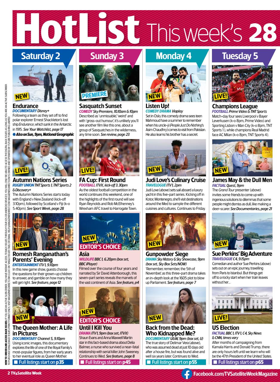 TV & Satellite Week Preview Pages