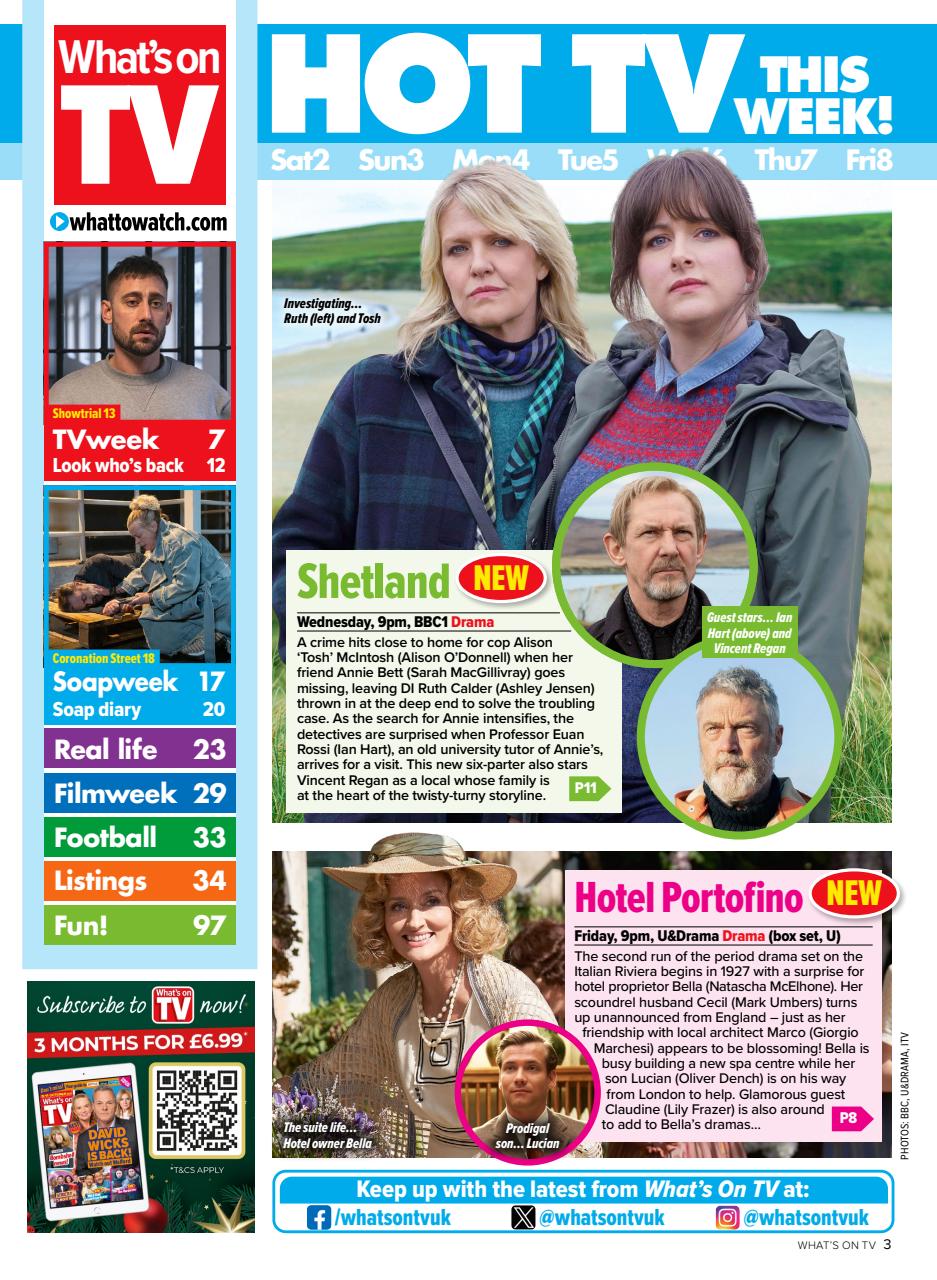 What's on TV Preview Pages